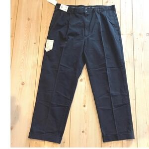 Vtg Polo Ralph Lauren Mens Hammond Pant Black Preppy Pleated Chino 40x30 NWT